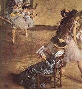 Edgar Degas Balettklassen painting